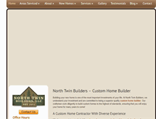 Tablet Screenshot of northtwinbuilders.com
